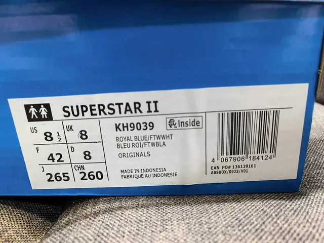 Adidas Superstar Glossy Blue and White Lifestyle Sneakers 2