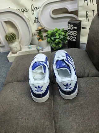 Adidas Superstar Glossy Blue and White Lifestyle Sneakers 8