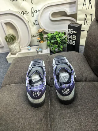 Adidas Superstar Gray Purple Heart Embossed Lifestyle Sneakers 8