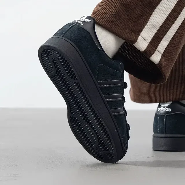Adidas Superstar II काला शेल टो लाइफस्टाइल स्नीकर 3