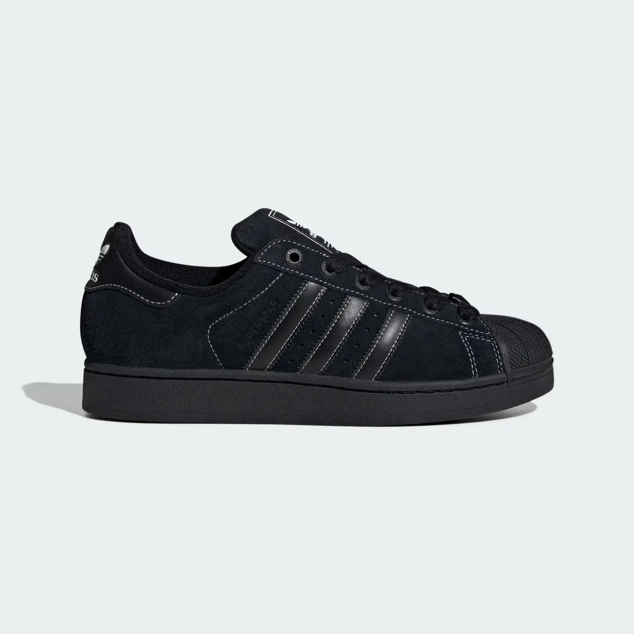Adidas Superstar II काला शेल टो लाइफस्टाइल स्नीकर 5