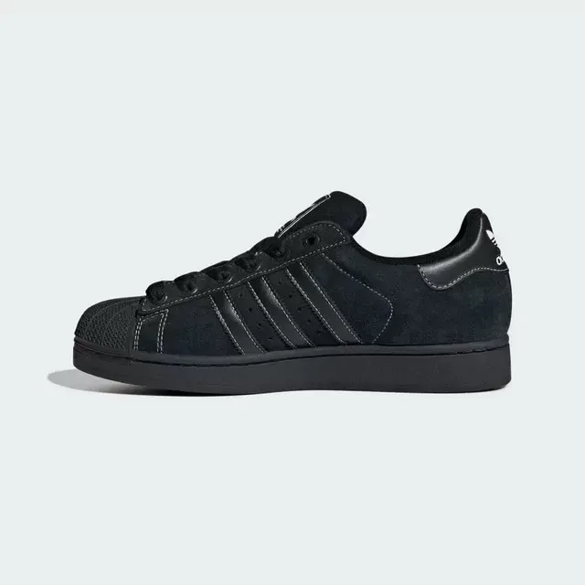 Adidas Superstar II काला शेल टो लाइफस्टाइल स्नीकर 6