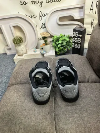Adidas Superstar Metallic Gray and Black Lifestyle Sneakers 8