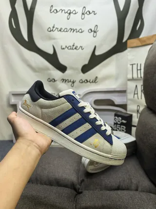 Adidas Superstar Off-White and Burgundy Lifestyle Sneakers 5