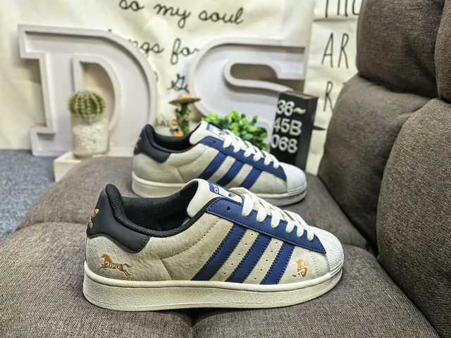 Adidas Superstar Off-White and Burgundy Lifestyle Sneakers 11