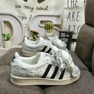 Adidas Superstar Quilted White Black Lifestyle Sneakers