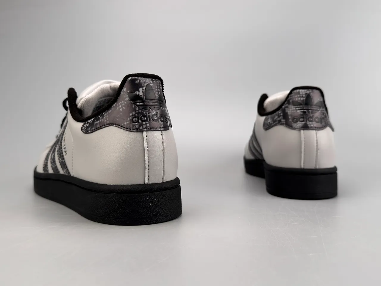 Adidas Superstar White Black Shell-Toe Snakeskin-Print Stripes Lifestyle Sneakers 8