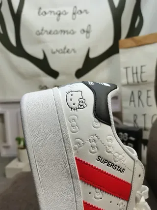 Adidas Superstar White Red Black Lifestyle Sneakers 3