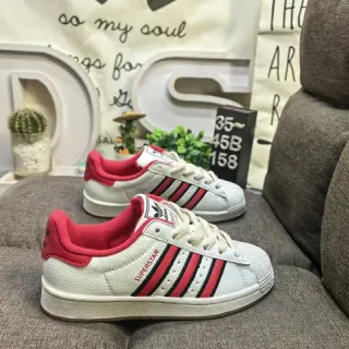 Adidas Superstar White Red Black Lifestyle Sneakers