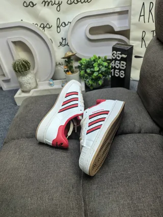 Adidas Superstar White Red Black Lifestyle Sneakers 6