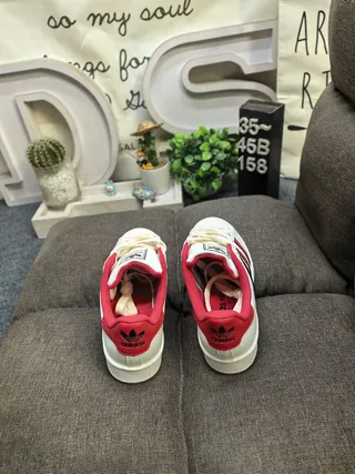 Adidas Superstar White Red Black Lifestyle Sneakers 8