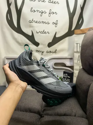 Adidas TERREX Gris Blanc Silhouette GORE-TEX Imperméable Supérieur Chaussures de course 5