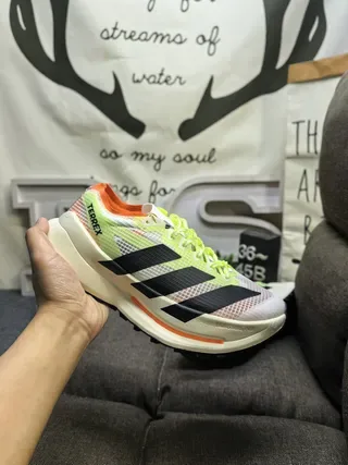 Adidas TERREX White Orange Mesh Upper Sculpted Midsole Lifestyle Sneakers 15