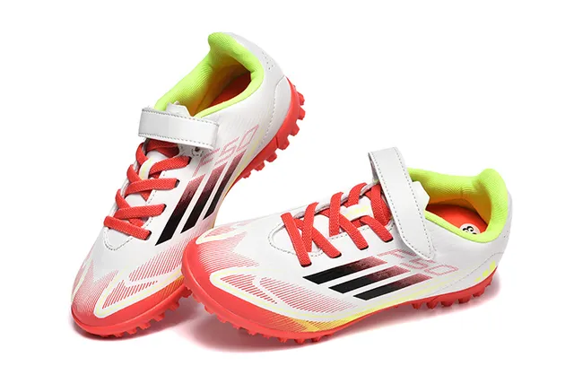 Adidas Chaussures de football Turf Blanc Rouge Jaune Néon Gazon artificiel Chaussures de football 2