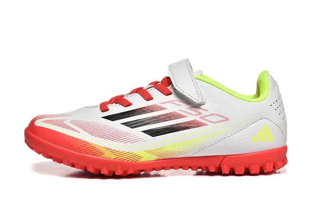 Adidas Chaussures de football Turf Blanc Rouge Jaune Néon Gazon artificiel Chaussures de football 10