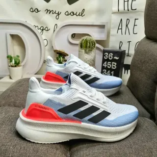 Adidas Ultraboost White Light Blue Black Red Running Shoes