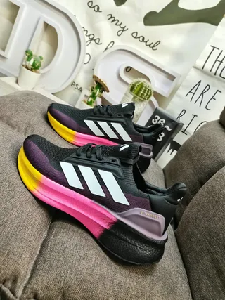 Adidas Ultraboost White Light Blue Black Red Running Shoes 7