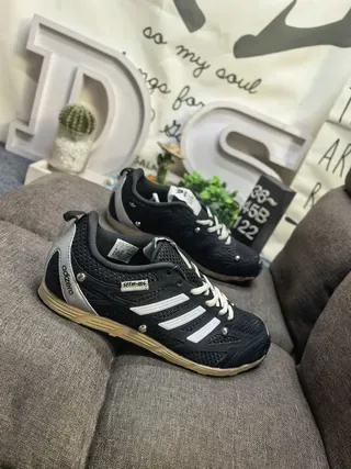 Adidas White Black Lightweight Mesh Upper Three-Stripe Side Panel Lifestyle Sneakers 19