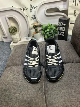 Adidas White Black Lightweight Mesh Upper Three-Stripe Side Panel Lifestyle Sneakers 20
