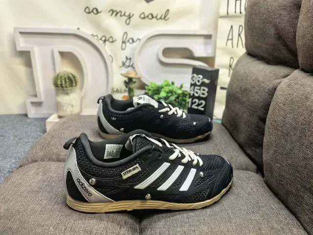 Adidas White Black Lightweight Mesh Upper Three-Stripe Side Panel Lifestyle Sneakers 21