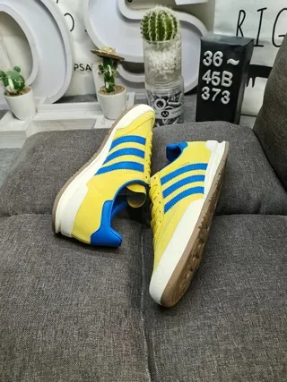 Adidas White Blue Low-Top Leather Upper Lifestyle Sneakers 6