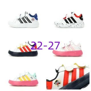 Adidas सफेद नीली लो-टॉप वेलक्रो स्ट्रैप क्लोजर लाइफस्टाइल स्नीकर्स