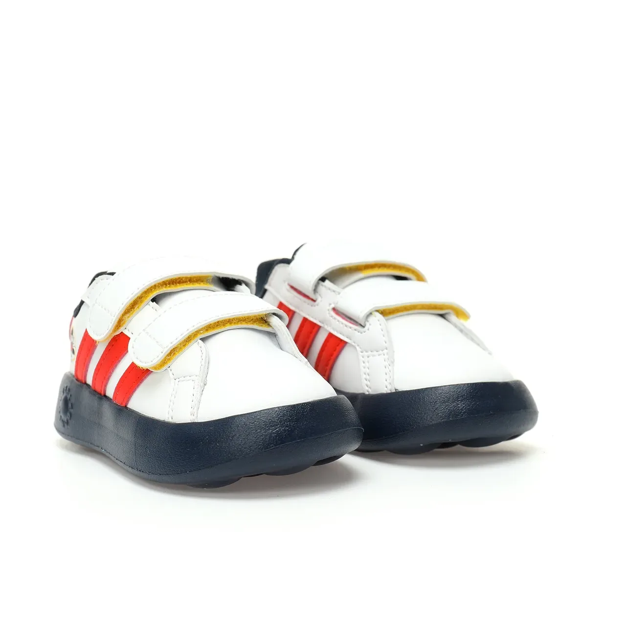 Adidas White Blue Low-Top Velcro Strap Closure Lifestyle Sneakers 21