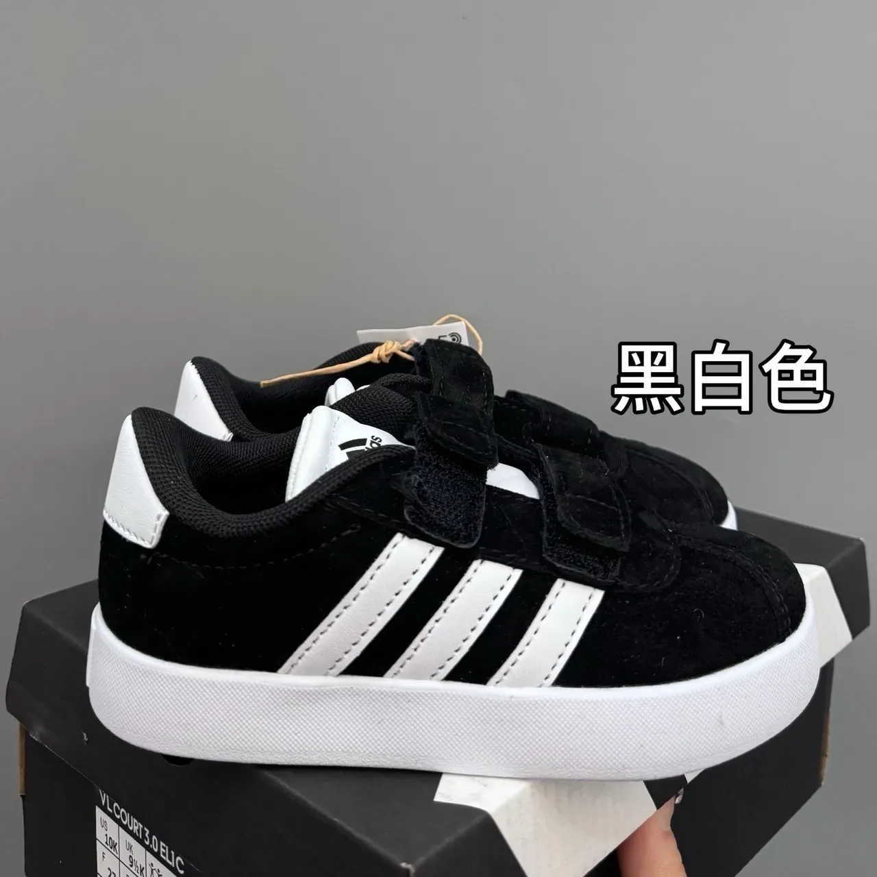 Adidas White Navy Low-Top Velcro Strap Lifestyle Sneakers 14