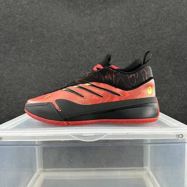 Adidas x A Bathing Ape Forum Low Red Camo Lifestyle Sneakers 2