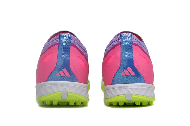 Adidas X Green Pink Low-Cut Synthetic Upper Molded TPU Stud Outsole Artificial-Grass Soccer Shoes 4