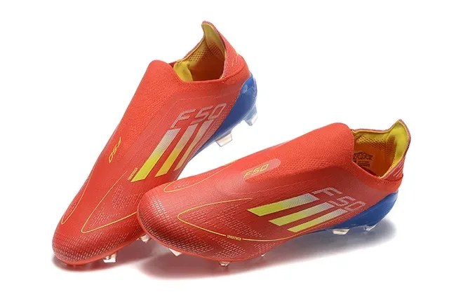 Adidas X Chaussures de Football Rouge Bleu Jaune Firm-Ground 3