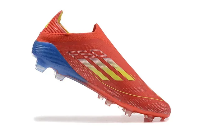 Adidas X Chaussures de Football Rouge Bleu Jaune Firm-Ground 4