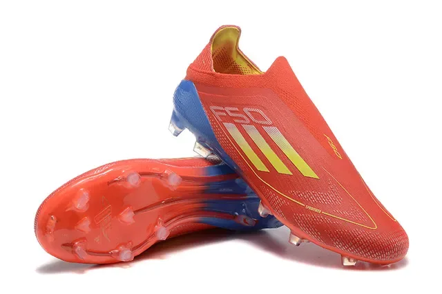 Adidas X Chaussures de Football Rouge Bleu Jaune Firm-Ground 6