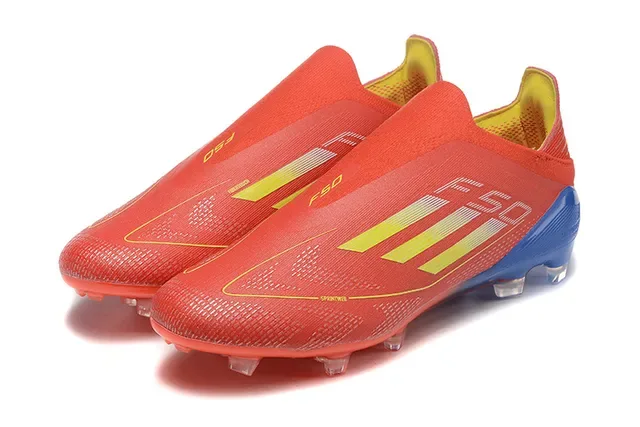 Adidas X Chaussures de Football Rouge Bleu Jaune Firm-Ground 8