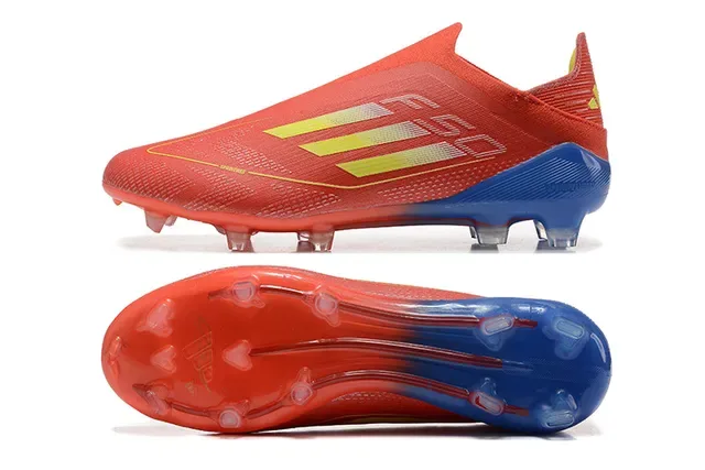 Adidas X Chaussures de Football Rouge Bleu Jaune Firm-Ground 9