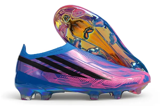 Adidas X Speedflow Hyperfast Zapatos de fútbol para terreno firme con acabado iridiscente holográfico 1