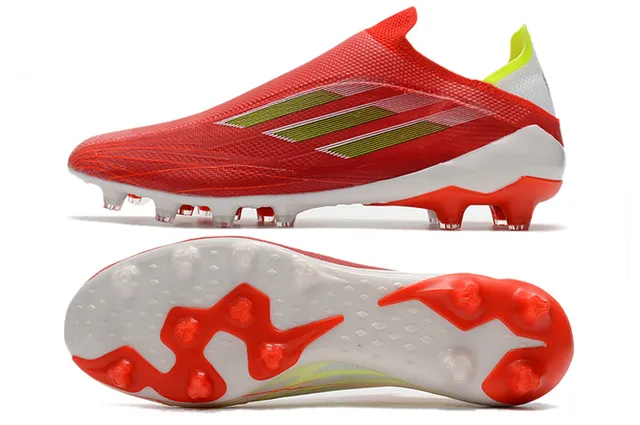Adidas X Speedflow Red Lime Green Firm-Ground Chaussures de football 9
