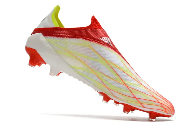 Adidas X Speedflow Red Lime Green Firm-Ground Chaussures de football 10