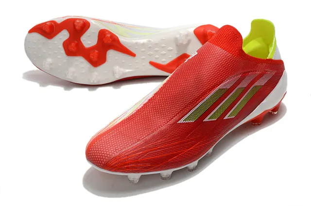 Adidas X Speedflow Red Lime Green Firm-Ground Chaussures de football 13
