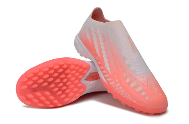 Adidas X Speedflow Spark Fusion White Coral أحذية كرة القدم للعشب الصناعي 4
