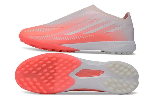 Adidas X Speedflow Spark Fusion White Coral أحذية كرة القدم للعشب الصناعي 6