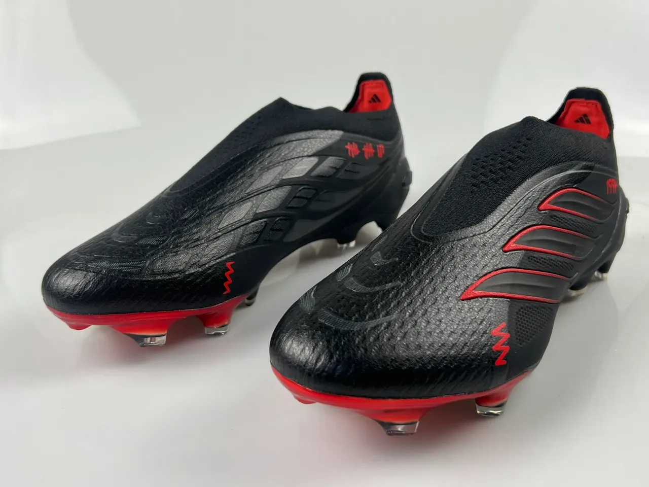 Adidas X Speedportal 1994 Sapatos de futebol preto e vermelho para terreno firme 2