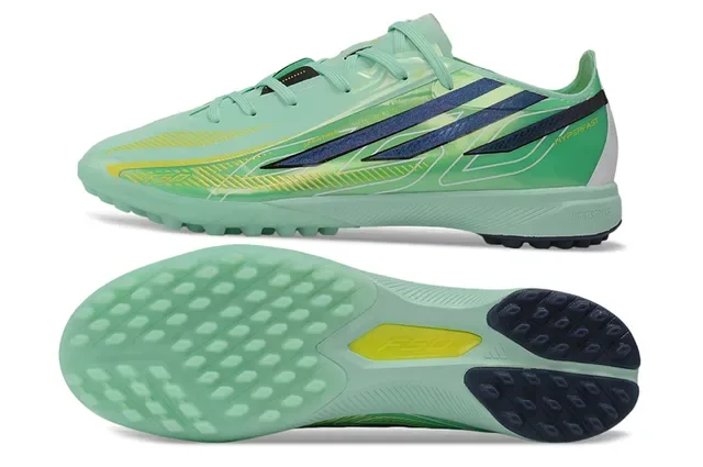 Adidas X Speedportal Chaussures de football Mint Green Navy Yellow Turf 6
