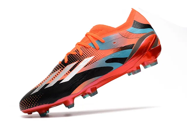 Adidas X Speedportal Orange Black Cyan Firm-Ground Soccer Shoes 3