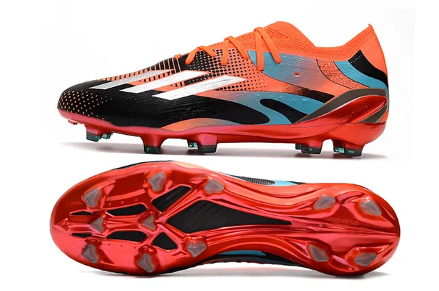 Adidas X Speedportal Orange Black Cyan Firm-Ground Soccer Shoes 6