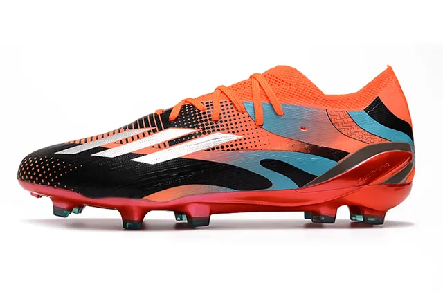 Adidas X Speedportal Orange Black Cyan Firm-Ground Soccer Shoes 7