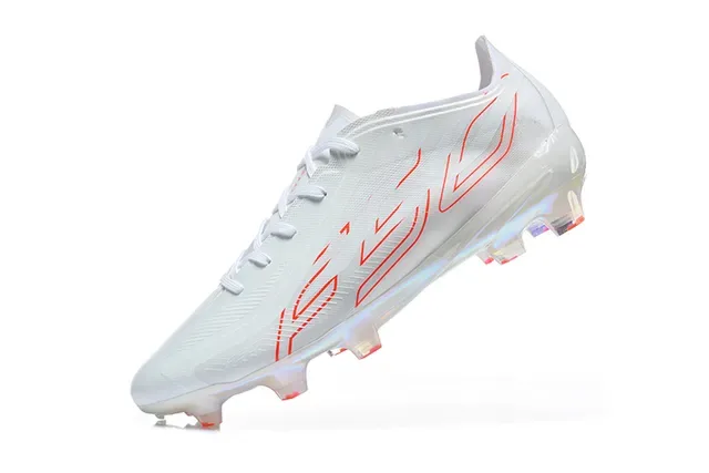Adidas X Speedportal chuteira de futebol branco vermelho iridiscente para gramado firme 4