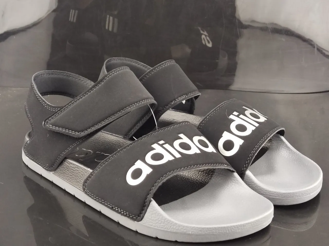 Adidas Yeezy Slide Black and Gray Casual Sandals 4