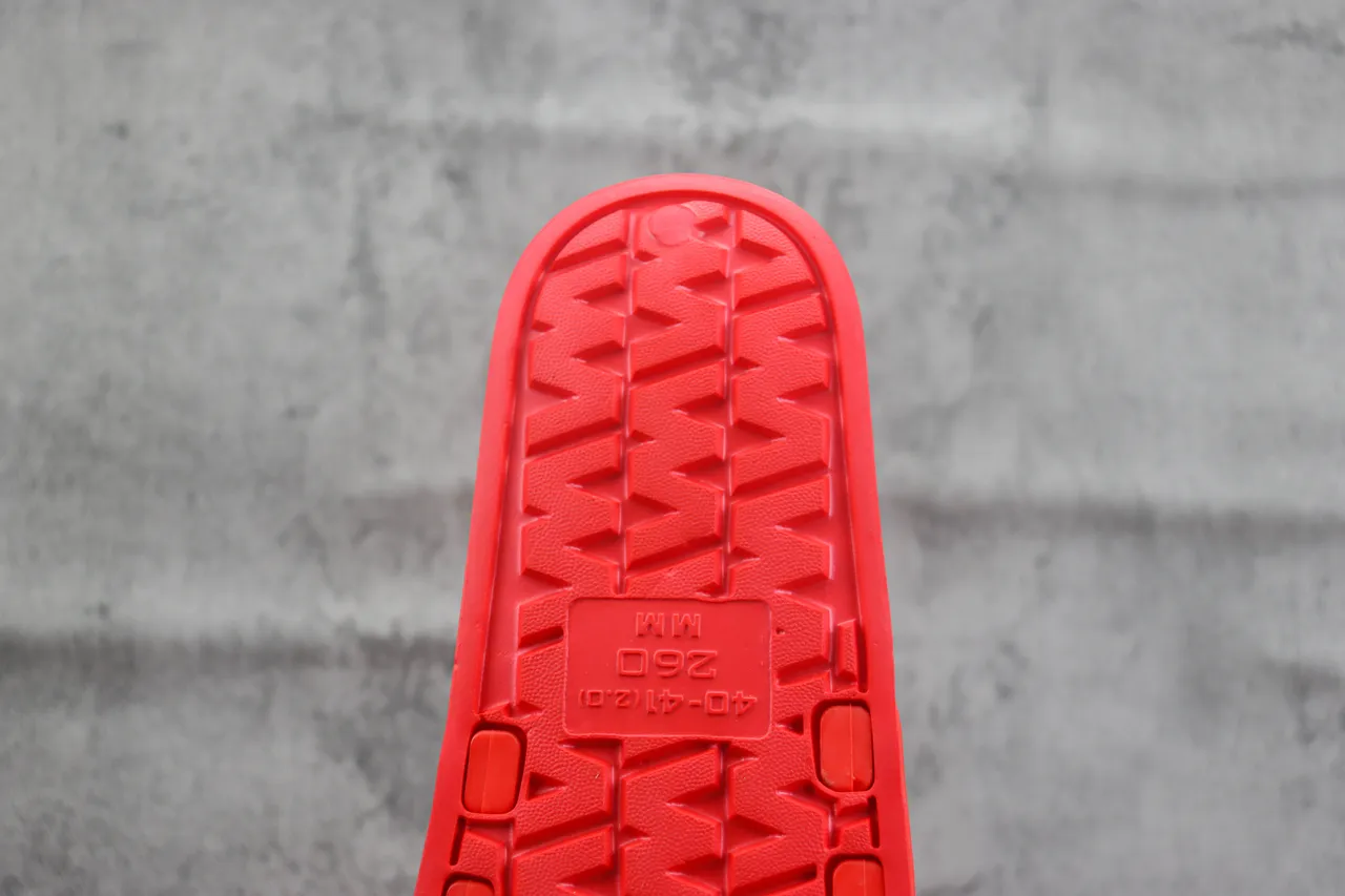 Adidas Yeezy Slide Red White Stripes Slippers 3