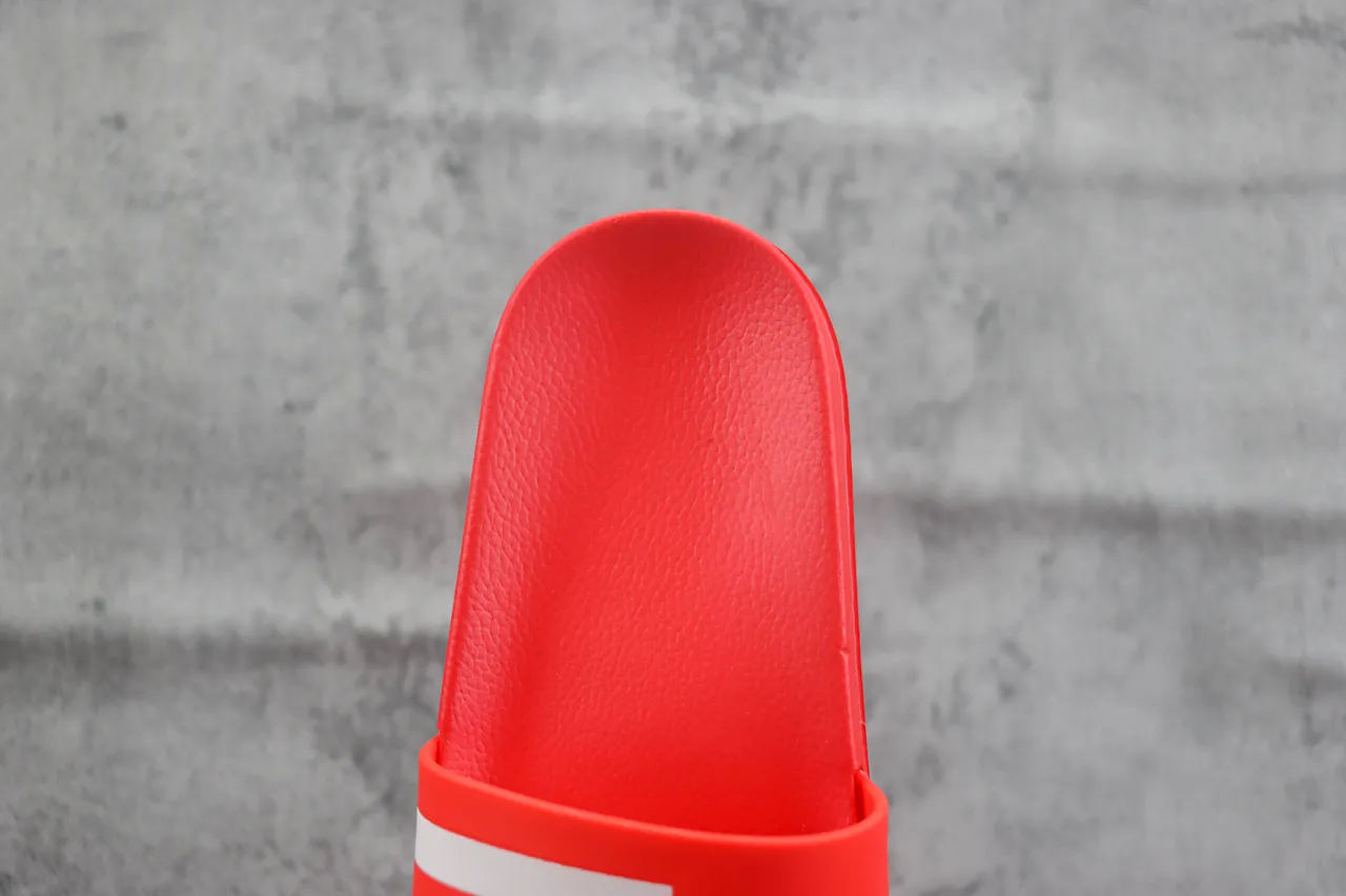 Adidas Yeezy Slide Red White Stripes Slippers 4